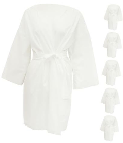 ROMISBABA Baño Desechable para Spa y Sauna, 6 Piezas de Algodón, Ligera y Portátil, para Mujer y Hombre, Uso en Salones de Belleza, Baños de Vapor y Viajes, Diseño Cómodo y Versátil