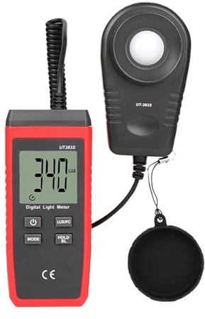 Ljusmätare, UT383S Ljusmätare 200 000 LUX Digital Luxmeter Luminans Lux Fc Test Max Min Illuminometrar Fotometer