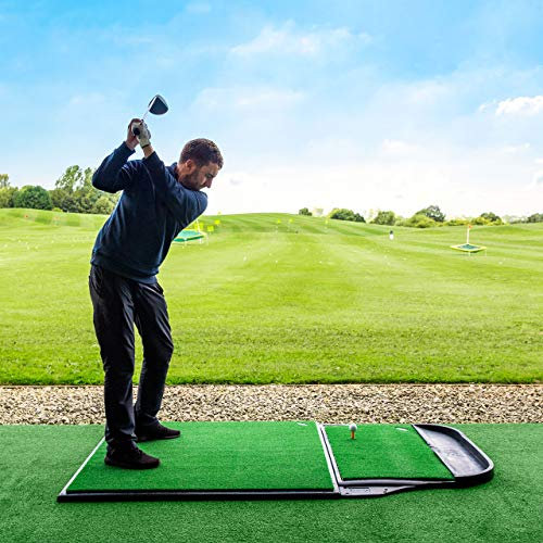FORB Pro Driving Range Golfmatte – Premium Golf-Trainingsmatte mit Rutschfester Gummibasis, realistischer Kunstrasen & Abschlagfläche – Perfekt für Zuhause, Garten & Driving Range