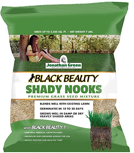 Jonathan Green (11959) Black Beauty Shady Nooks Grass Seed - Cool Season Lawn Seed (7 lb)
