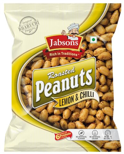 Jabsons - Lemon and Chilli Roasted Peanuts, 140 G