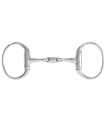 HORZE doppelt gebrochenes Olivenkopfgebiss, 14mm, Schwarz, 135