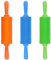 TOYANDONA 3PCS Kids Rolling Pin, 8.9 inch Plastic Mini Rolling Pin Non-Stick Rolling Pins for Home Kitchen (Random Color)