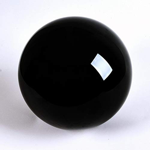 Solid Black Acrylic Ball for Contact Juggling 3.15 inches - 80mm Great for Magic Tricks and Beginners to Professional