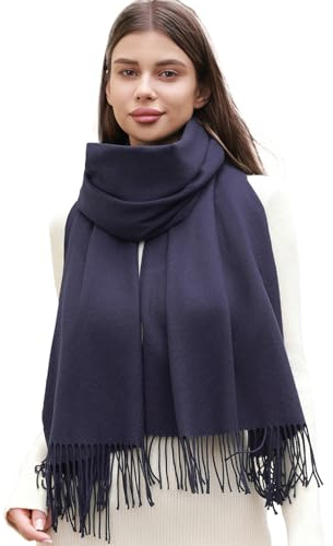 RIIQIICHY Bufanda Mujer Invierno Armada Pañuelos Grandes Fular Foulard Fulares Pashmina Chal Fiesta