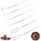 6 pcs Tenedores de Fondue, Tenedores de chocolate, Acero Inoxidable Tenedores para Fondue de Queso Frutas Chocolate Malvaviscos Carne Asado Horquillas