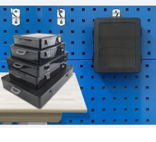 Boîte de rangement pour composants électroniques et petits outils Boîte de rangement en plastique avec cloisons amovibles (H)
