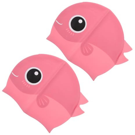 ibasenice 2 Piezas Gorro de baño para Piscina Tela Sombrero de bebé Gorra de baño Cabello o de baño de Damas o de baño a de natación o de natación Gel de sílice