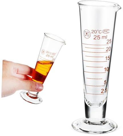 Zerodeko Small Glass Measuring Cup Graduated Cylinder Lab Equipment for Precise Measurement