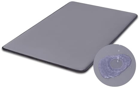 Favodormir Cuccia Cane Esterno Media Impermeabile,90x57 cm,Cuccia per Cani in Pelle Artificiale, Facile da pulire,Letto per Cani Portatile & Compatto,Tappetino Cane Per Interno & Viaggio,Grigio
