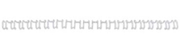 GBC | Lot de 100 Peignes Métalliques MultiBind A4 | 21 Boucles | 10 mm | Reliure Permanente | Ouverture à Plat 360° | Jusqu’à 50 Feuilles |Documents Professionnels Confidentiels | Blanc | IB165283