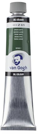 Van Gogh Ölfarbe, 200ml Tube, Grüne Erde Terre Verte 629