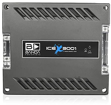 Banda Ice X 3001-1 kanal 3 000 Watt RMS 1 Ohm bilförstärkare