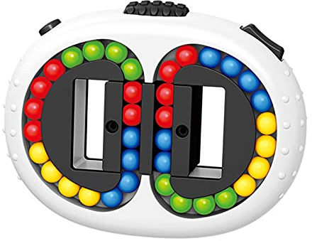 Jiuhao Giocattolo rotante a forma di cubo di fagioli magici, giocattolo portatile con fagioli magici, gioco da dita, antistress, puzzle per bambini, adolescenti, adulti, palla smistamento infinito