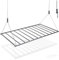 Natural Goods Berlin platzsparender Wäscheständer Swing 56x110 cm schwarz/Deckenwäscheständer aus robustem Stahl/Stabiler Wäscheständer Decke/Deckenwäschetrockner mit raumsparendem Design