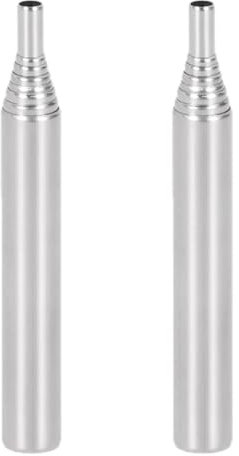 WMUVAZA Tubo per soffiaggio con boccaglio, 2 pezzi tubo per fuoco, Soffietto Tascabile Blow Fire Tube Pieghevole Tubo di fuoco in Acciaio Inossidabile per Campeggio Picnic Escursioni All'aperto