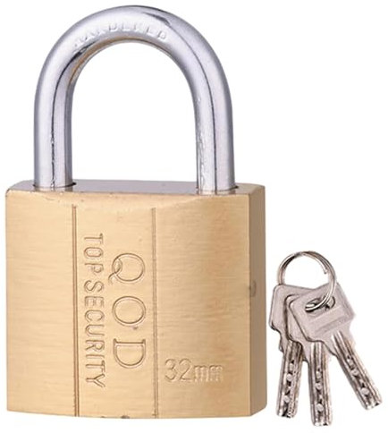 jamgeery Cerradura de taquilla con llave,Cerradura con llave,Candados de alta seguridad con 3 llaves | Cerradura a prueba de herrumbre para casillero de gimnasio, cerradura para equipaje, cerradura