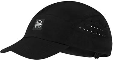 Buff®| Casquette Speed Lightweight, Pliable, Matériaux recyclés, Protection Solaire UPF 50, Course à Pied, Jogging, Sport, Hommes, Femmes S/M Noir