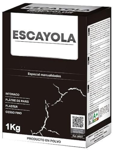 YIJIA | Escayola para moldear, Escayola en polvo, Escayola para manualidades, Tiempo de fraguado mínimo 24 horas, Formato 1 Kg, Color Blanco
