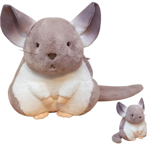 Hperu Chinchilla-Stofftier, 9, 8 Zoll süßer Chinchilla-Plüsch, weiche, Bequeme Plüschtiere für Kinder, Kinder, Babyspielzeug, Geschenke