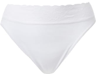 CALIDA Iconics Pantalon jazz dames, en 100% coton, dentelle à l'encolure des jambes