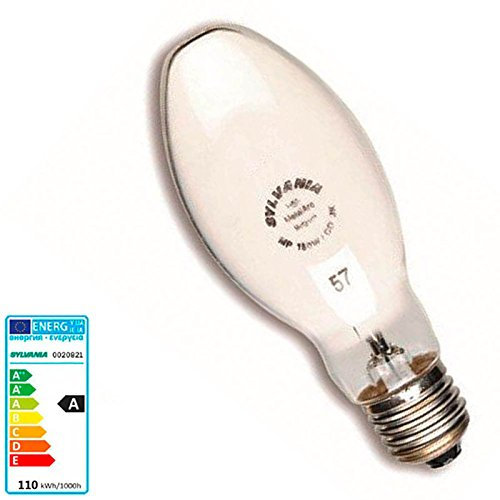 Sylvania HSI-MP - Lámpara de halogenuros metálicos de cuarzo, 100 W, CO 3 K, E27