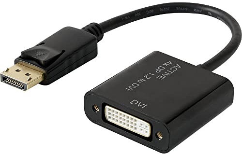 Renkforce RF-4299048 DisplayPort / DVI Adapter [1x DisplayPort hane - 1x DVI-hona 24+5 pol] Svart guldpläterad kontakt