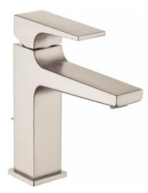 hansgrohe Metropol Modern Low Flow Water Saving 1-Handle 1 7-inch Tall Bathroom Sink Faucet in Brushed Nickel, 32510821