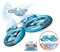 FLYBOTIC 84807, Blau und Weiß-Bumper Drohne, Bumper Drone Antichoc