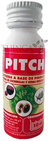 Suinga Insecticida Pitch Nominal 10cc | Controla Cochinilla, Larvas, Mosca Blanca, Piojo de San José y Otros Insectos Chupadores | Regulador Crecimiento Insectos