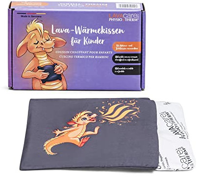 LAVAcare Kühlkissen für Kinder • Kälte- & Wärmekissen mit Lavasand • Für Babys & Kinder bei Bauchweh, Schwellungen, Fieber & Insektenstichen • Bezug aus 100 % Baumwolle