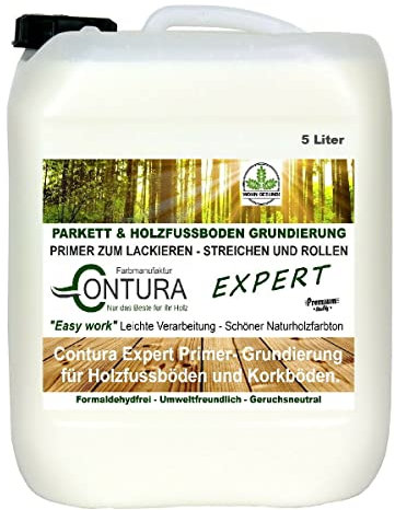 Contura Parkett Grundierung Holz Primer Parkettlack Parkettgrund Holzgrundierung Expert (5 Liter)