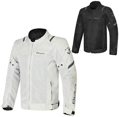 MAXIMO-MOTO Bela Mesh Pro Men's Motorcycle Jacket Summer Breathable 600D Cordura Textile Riding Gear with CE-Certified Armor 3D Ventilation and Reflective Panels