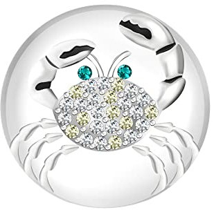 Andante CHUNK Click-Button Druckknopf für Chunk-Armbänder, Chunk-Ringe und andere Chunk-Accessoires - Krabbe