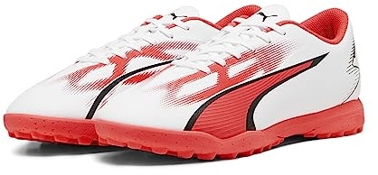 PUMA Chaussures de Football Ultra Play pour Homme, Puma White PUMA Black Fire Orchid, 44.5 EU