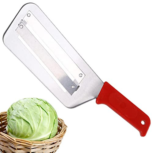 Rebanadora de Col | Trituradora de Col de Acero Inoxidable con Doble Hoja - Parer para Picar Col Verduras Col Chucrut Facyn