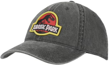 Jurassic Park Casquette de baseball non structurée avec logo classique (58 cm), Logo Jpa Classic, taille unique