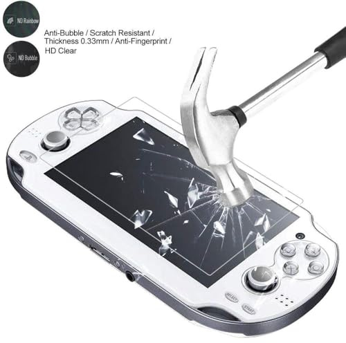 Protection Écran Verre Trempé pour Sony PS Vita 1000 (PSV1000) + Chiffon Microfibre – Anti-Rayures & Anti-Reflet – Straße Game