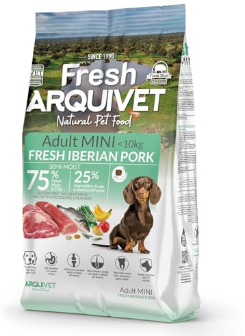 Arquivet Fresh Mini Cerdo Ibérico - Pienso semihúmedo para Perros de Raza pequeña - 2,5Kg