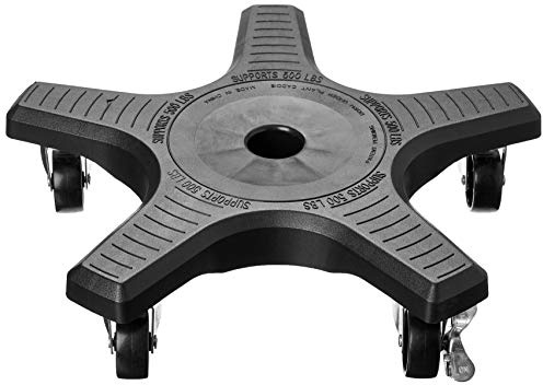 Bosmere 16 Plant Caddie - Heavy-Duty Rolling Plant Stand with Locking Wheels, 500 lb Capacity – Durable Plant Caddy for Indoor/Outdoor Use, Black