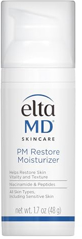EltaMD PM Restore Face Moisturizer, Night Moisturizer for Face, Facial Cream Safe For All Skin Types, 1.7 oz Pump