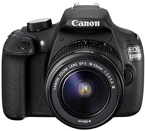 Canon EOS 1200D Fotocamera Reflex Digitale 18 Megapixel con Obiettivo EF-S 18-55mm DC III, Nero
