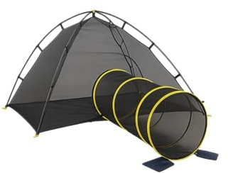 Product Image Outback Jack Outdoor Cat Enclosures for Indoor Cats (Portable Cat Tent, Outdoor Cat Tent, Cat Tunnel, and Playhouse) Play Tents for Cats, Outside Enclosure (Kitty Compound Play House)