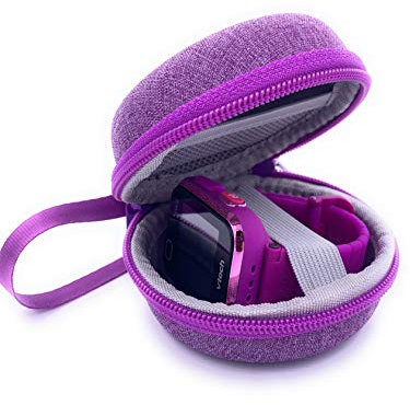 xcivi New Carrying Case for VTech KidiZoom Smartwatch DX4, DX3, DX2, gizmo watch/watch 2 and Little Tikes Tobi/Tobi 2 Robot Smart Watch for Kids, for Vtech Kidizoom Smartwatch Accessory (Purple)