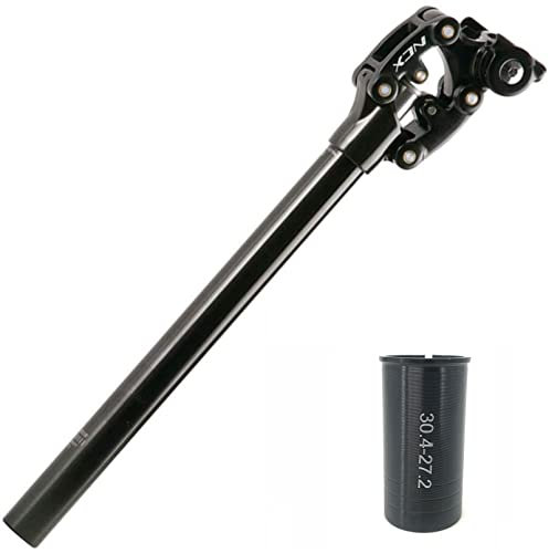 XUJINGJIE Federsattelstütze Mountainbike sattelstütze gefedert Hochfeste MBT sattelstuetze Fahrradzubehör, Durchmesser 27,2/28,6/30,0/30,4/30,8/31,6/33,9 X 350mm,Schwarz,30.4