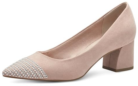 MARCO TOZZI by Guido Maria Kretschmer Damen Pumps Spitz Glitzer, Beige (Powder), 40 EU