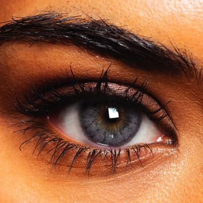 Fifty Shades Kontaktlinsen – 1-Tageslinsen ohne Stärke – Farbige Kontaktlinsen für natürliche Augenfarben – Grau- und Blautöne für Cosplay, Halloween & Partys –Tageslinsen