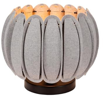 LUCIDE SPENCER - Tischlampe - Ø 30 cm - 1xE27 - Grau