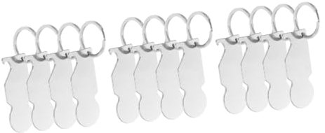 DIYEAH 12pièces Jetons De Caddie Avec Porte-clés Pour Accessoire De Chariot De