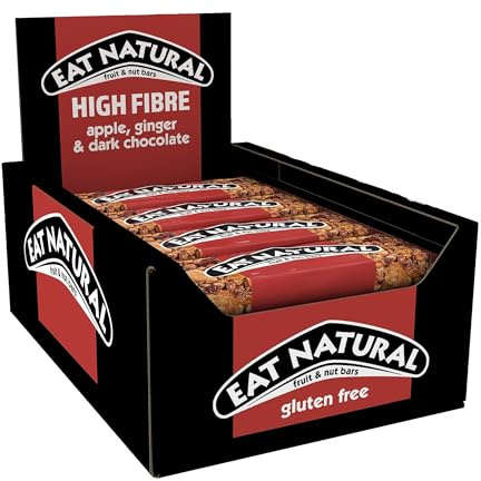 Eat Natural Apple, Ginger & Dark Chocolate Fruit & Nut Bars 12 x 40g